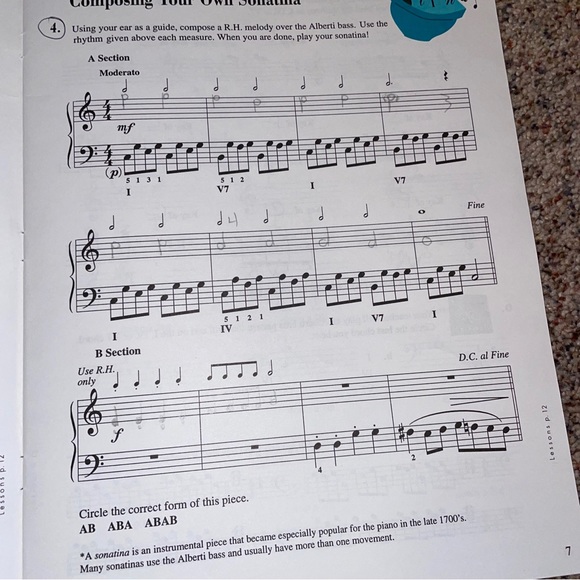 Piano Adventures Level 3A Theory Book - Picture 4 of 4